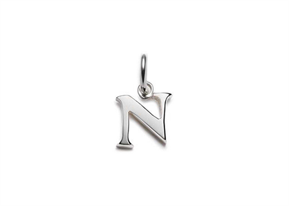 Rhodium Plated | Alphabet Pendants